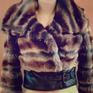 ❤️ Bebe Chinchilla Faux Fur Coat ❤️